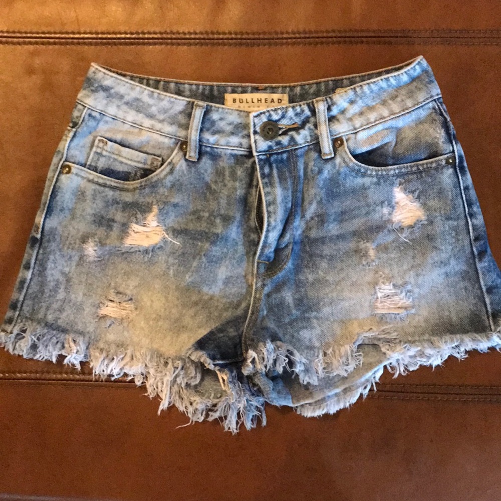 Bullhead High-Rise Denim Shorts